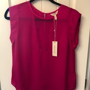 Rebecca Taylor fuchsia blouse size: 4 NWT